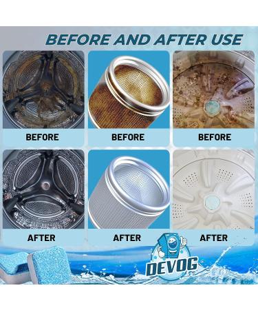 DEVOG Washing Machine Cleaner - 24 pcs Deep Cleaning Formula for Front Loader, Top Loader, HE - 1 Year Supply - Buy Online on GoSupps.com