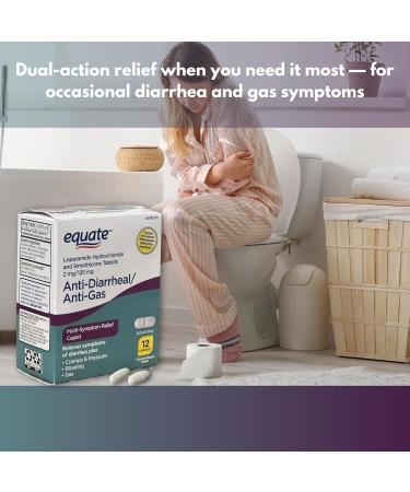 FUSION SHOP STORE Smart choices meaningful life! Anti Diarrheal Tablets- with Loperamide 2mg & Simethicone 125mg 12 Count (Pack of 1) - Buy Online on GoSupps.com