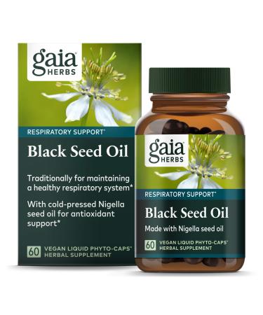 Gaia Herbs Black Seed Oil 60 Vegan Liquid Phyto-Caps