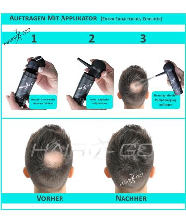 HAIR GO Applicator for Loose Hair & Hair Powder - Targeted Pump Attachment for Hair Thickening | International Shipping - Buy Online on GoSupps.com