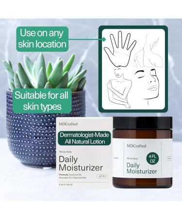 All-Natural Daily Moisturizer Lotion for Sensitive Skin - Fragrance-Free Face & Body Moisturizer for Men & Women - 4 oz Hydrating Lotion for Dry Skin - Buy Online on GoSupps.com