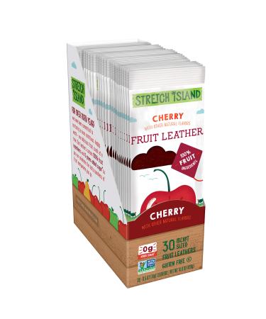 Stretch Island Original Fruit Leather, Cherry, 0.5 Ounce Leathers, 30 Count