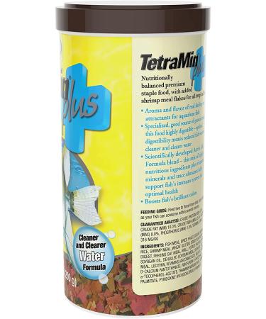 TetraMin Plus Tropical Flakes 7.06 oz - Nutritionally Balanced Fish Food with Shrimp - Buy Online on GoSupps.com