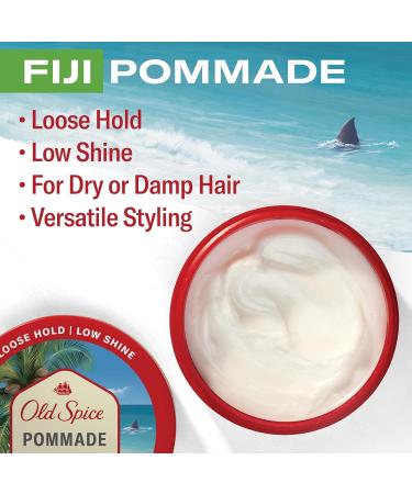 Old Spice Hair Styling Fiji Pomade for Men Flexible Hold Low Shine, 2.22 oz - Buy Online on GoSupps.com
