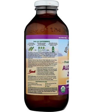 Organic Aloe Vera Juice 16 oz - No Preservatives - Liquid 16 Fl Oz (Pack of 1) - Buy Online on GoSupps.com