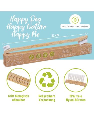 Bamboo Toothbrush for Dogs & Cats | 100% BPA-Free Dental Care | Removes Tartar & Bad Breath | Eco-Friendly 1 Pack - Buy Online on GoSupps.com