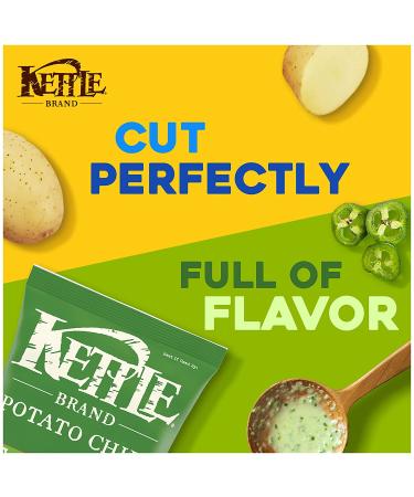 Kettle Brand Jalapeno Kettle Potato Chips - Gluten-Free & Non-GMO - 7.5 oz Bag - Buy Online on GoSupps.com