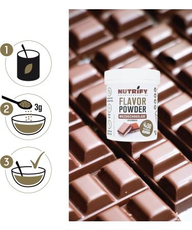  Nutrify NUTRIFY Advanced Nutrition Milk Chocolate Flavor Powder 150g milk chocolate flavor powder 7.5 kcal per serving vegan lactose-free gluten-free - Buy Online on GoSupps.com