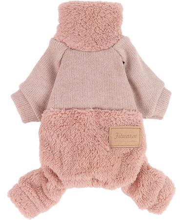 Fitwarm Turtleneck Knitted Dog Clothes Winter Outfits - Medium Pink - Buy Online on GoSupps.com