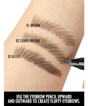 Anglicolor Crayon Sourcils Facile Utiliser Crayon Sourcils Microblading Naturel Brosse Sourcils S chage Rapide Longue Tenue 24 heures Polyvalent ((02tawny brown)) - Buy Online on GoSupps.com