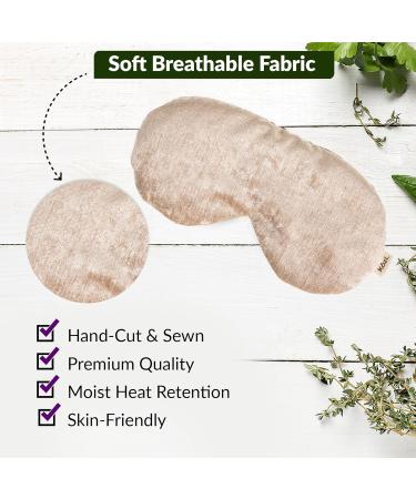 Heated Eye Mask for Dry Eyes | Cooling Sleep Mask & Yoga Pillow | Migraine Relief & Meditation Accessory | Kozi Eye Pillow for Relaxation (Jute) - Free International Shipping - Buy Online on GoSupps.com