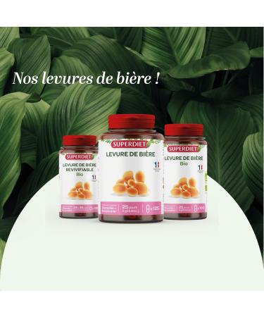 SUPERDIET - ORGANIC REVIFIABLE BEER YEAST - Phytotherapy - Made in France - 45 tablets - Buy Online on GoSupps.com