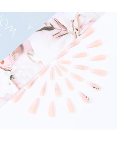 Brishow Coffin Artificial Nails - Long Gradient Ballerina Acrylic Press-On Nails (24pcs) for Women & Girls - Shop Now! - Buy Online on GoSupps.com