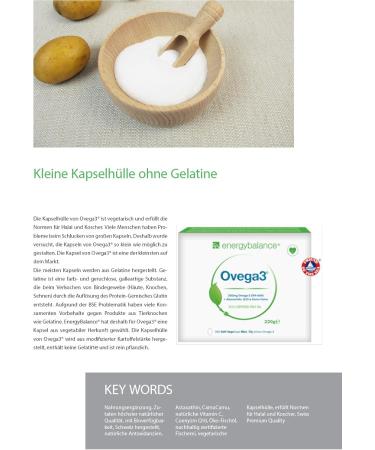 Energybalance OVEGA3 Omega-3 Fish Oil Capsules - 360 Softgels with Antioxidants | Premium Quality from Switzerland - Buy Online on GoSupps.com