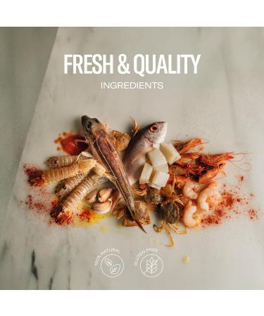 EL PAELLER - Prepared Riz del Senyoret | Authentic Flavor Handcrafted | With Seafood Broth Cuttlefish and Shrimp | 100% Natural Ingredients | For 2-3 People Gluten Free - Buy Online on GoSupps.com