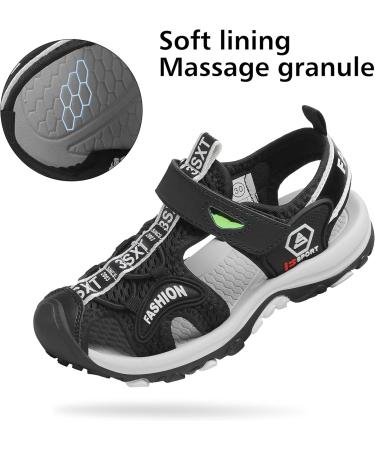 SAGUARO Closed Sandals for Kids - Breathable Trekking Summer Shoes 26 EU Black - Ideal for Outdoor Adventures - Buy Online on GoSupps.com