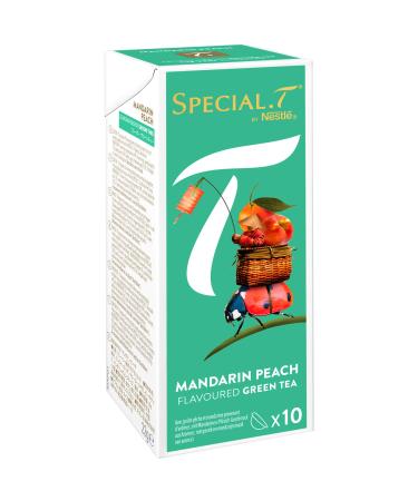SPECIAL.T by Nestl Green Tea Mandarin Peach Box of 10 Capsules 22 g - Pack of 6