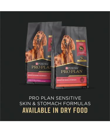 Purina Pro Plan Sensitive Skin & Stomach Adult Wet Dog Food 12-Pack Cans - Salmon & Rice Formula - Buy Online on GoSupps.com