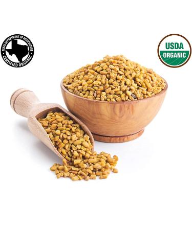 Organic Spicy Fenugreek Seeds - 100% Pure USDA Certified - 4 OZ | Hair & Cooking - Buy Online on GoSupps.com