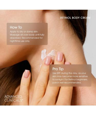 Advanced Clinicals Retinol Body Lotion & Face Moisturizer |  Anti Aging Skin Care With Retinol  - Targets Wrinkles&Stretch Marks - 16 Ounce - 454g  - Buy Online on GoSupps.com