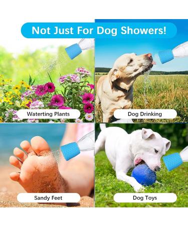 Portable Dog Shower Head | 4-Piece Water Sprayer Set for Outdoor Camping | Pet Bathing Supplies | Beach Shower Attachment - Buy Online on GoSupps.com