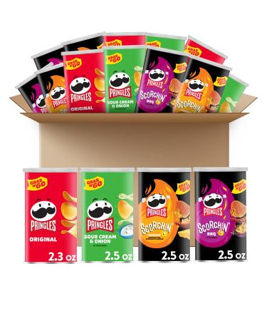Pringles Potato Crisps Chips, Bulk Lunch Snacks, Office and Kids Snacks, Variety Pack, 2.5 Ounce (Pack of 16)