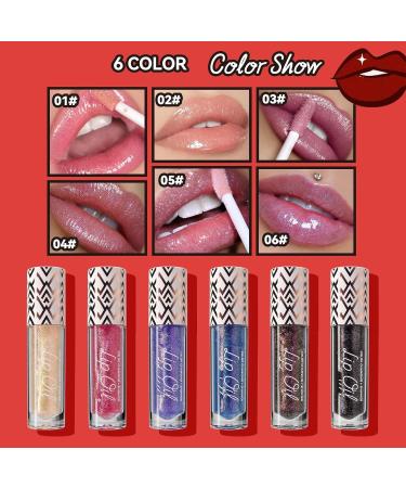 Diamond Black Black Glitter Diamond Lip Gloss Glitter Liquid Color Changing Lipsticks Magic Color Changing Lip Oil Long Lasting Moisturizing Non-sticky (03+04+05) - Buy Online on GoSupps.com