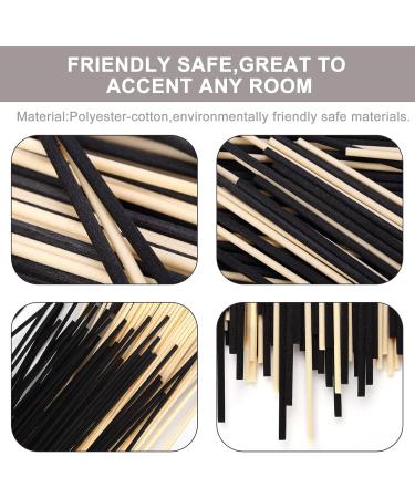 Hossian 100PC Reed Diffuser Sticks - 20cm Black Fiber Reeds for Essential Oils | Perfect for Aromatherapy & Home Fragrance - Buy Online on GoSupps.com