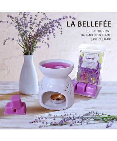 La Bellefe Lavender Scented Wax Melts - Natural Soy Wax Cubes for Warmers - Gift Set for Birthdays, Weddings, Parties, Spa & Meditation (2.5oz/70.9g*2) - Buy Online on GoSupps.com