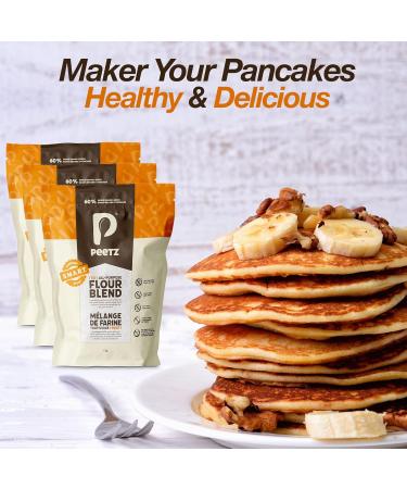 Peetz S.M.A.R.T. Blend is the first and only 60% Superfoods & Ancient Whole Grains | Allergen-free |Gluten-Free | Low-Starch | One-To-One | NUTRITIOUS | All-Purpose Flour | Easy to use blend For Bread Pizza Pasta Cookies Cakes muffins | Healthier deliciou - Buy Online on GoSupps.com