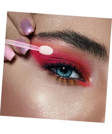 DRESSOOS 100pcs Eye Shadow Stick Dual-ended Eye Stick Brushes Dual Ended Makeup Brush Mini Rubber Cotton Pink 6.20X0.50X0.50CM Pink - Buy Online on GoSupps.com