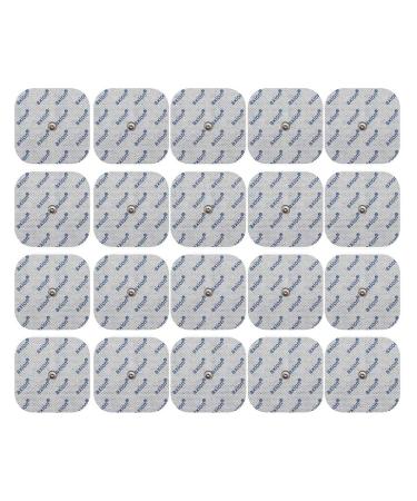 20 Electrodes Compatible with COMPEX - TENS EMS Pads Easy snap 5x5cm - Button Connection 3.75mm - axion Brand Quality - Buy Online on GoSupps.com