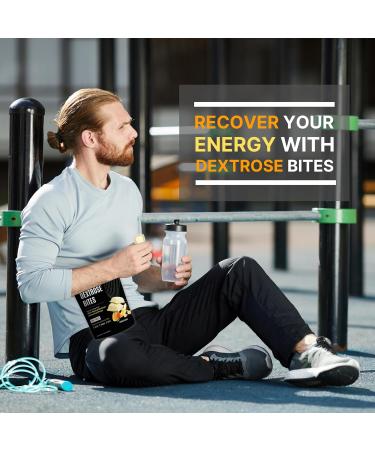 Dextrose Bites - Energizing Melts & Portable Glucose Tablets for Workouts - Banana Mango Flavor (Pack of 01 - Buy Online on GoSupps.com