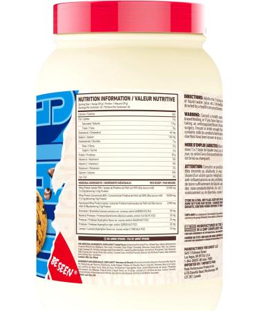 GHOST WHEY Protein Powder - 2lb 25g of Protein - Whey Protein Blend - Post Workout Fitness & Nutrition Shakes Smoothies Baking & Cooking (Chips Ahoy!) - Buy Online on GoSupps.com