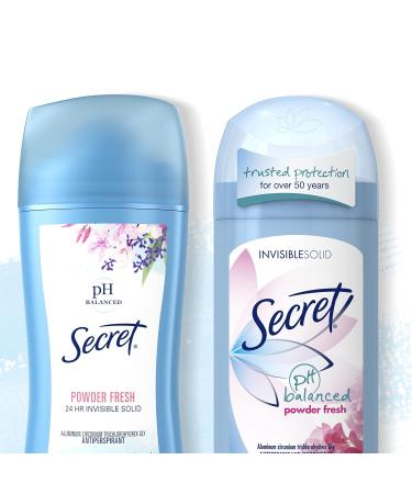 Powder Fresh Scent Secret Anti-Perspireant/Deodorant 1.6 oz (Pack of 2) - Buy Online on GoSupps.com