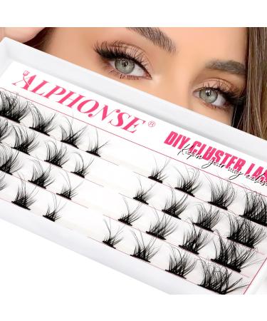 Lash Clusters Individual Cluster Lashes Fluffy Natural Eyelash Extension D Curl Russian Eyelash Clusters DIY Cat Eye Lash Extensions by ALPHONSE