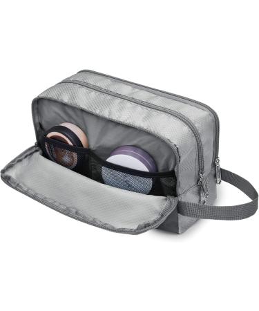 WANDF Water-Resistant Nylon Travel Toiletry Bag for Men and Women - Lightweight Dopp Kit (A-Grey) - Buy Online on GoSupps.com