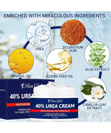 Urea Cream 40% for Intensive Foot Repair & Callus Remover - Softens and Moisturizes Dry Cracked Feet - Buy Online on GoSupps.com