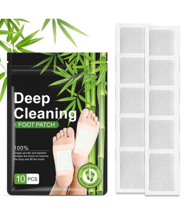 10 Pcs Foot Patch Deep Cleansing Foot Patch Organic Foot Patches with Ginger Powder | Natural Effective Foot Patch to Boost Energy