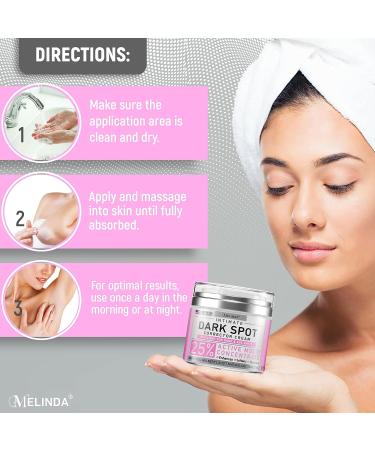 Melinda Dark Spot Corrector Cream for Sensitive Areas - 1.7 Oz - USA Made Arbutin Cream with Hyaluronic Acid & Aloe Vera - Underarm & Private Skin Lightening - Buy Online on GoSupps.com