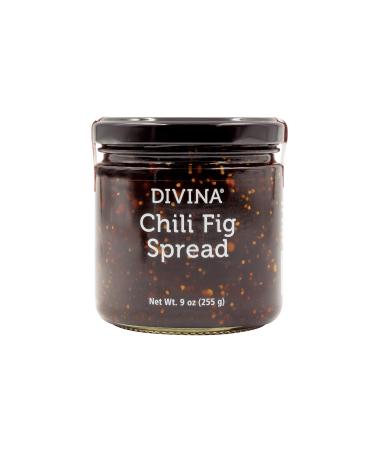 Divina Chili Fig Spread Jam, 9 Ounce 9 Ounce (Pack of 1)