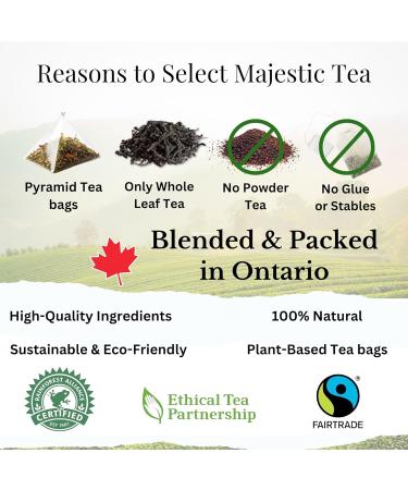 Majestic Tea_ LONG ISLAND STRAWBERRY | Green Tea | Tea | Real Fruit Pieces | Loose Leaf Tea Bag | Natural Non GMO| Individually Wrapped 20 Tea Bag| Hot Tea| Summer Refresher Ice Tea. - Buy Online on GoSupps.com