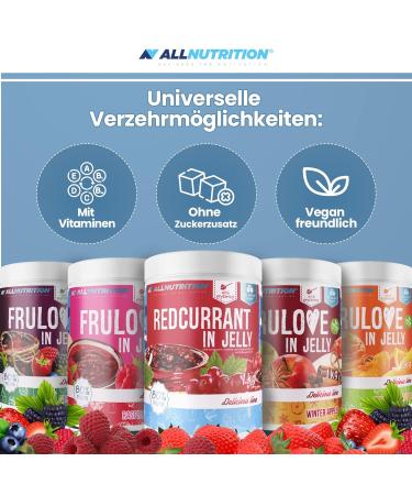 All-Nutrition Frulove Jelly Apple & Pear - Sugar-Free Jam - 80% Fruit Spread - Vegan Delights - 1000g Pack - Buy Online on GoSupps.com