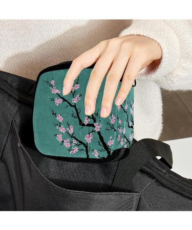 GIAPB Period Bag Sanitary Napkin Storage & Makeup Pouch - Chinese Plant Painting Design | Color 4703 - Buy Online on GoSupps.com