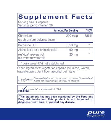 Pure Encapsulations Metabolic Xtra | Supplement to Support Carbohydrate Metabolism, and Homeostasis* | 90 Capsules - Buy Online on GoSupps.com