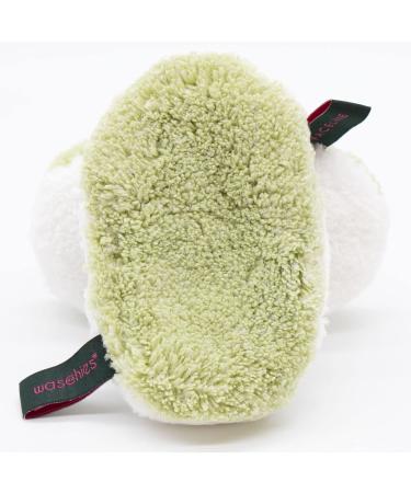 waschies Reusable Make-Up Removal Pads - Set of 7, Hypoallergenic & Skin-Friendly, Deep Cleansing with Water, Super Soft Nature Edition - Green - Buy Online on GoSupps.com