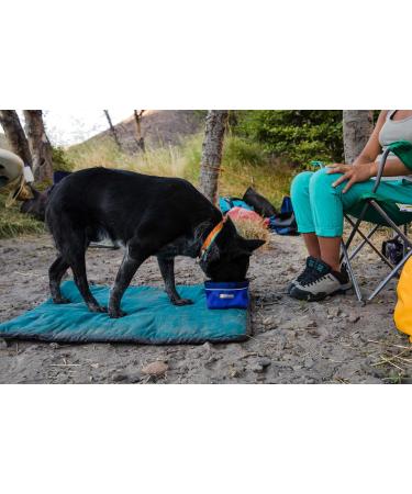 RUFFWEAR Quencher Bowl - Huckleberry Blue Small | Durable & Portable Dog Water Bowl for Travel - Buy Online on GoSupps.com