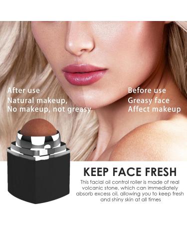 Mona43Henry Oil-Absorbing Volcanic Face Roller Oil Control On-The-Go Reusable Solution of Combating Oily Skin Naturally Green Facial Skincare Tool superbly - Buy Online on GoSupps.com
