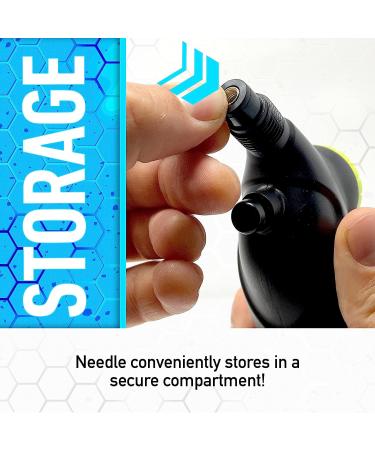 Franklin Sports Ball Pump with Pressure Gauge and Needle - Hand Pump for Soccer, Basketball and More - Black - Buy Online on GoSupps.com