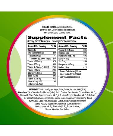 Centrum Multigummies Gummy Multivitamin for Adults - 180 Fruit Flavored Gummies - Buy Online on GoSupps.com